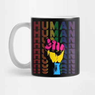 Pride LGBT Strong Hand Pansexual Gay Rainbow Gift Mug